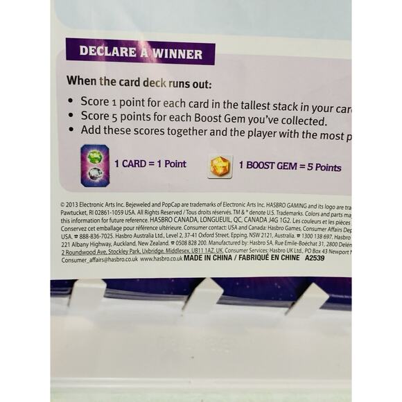 Bejeweled Frenzy Hasbro Gaming 2-4 Players Ages 8+ PopCap 2012 - Picture 6 of 7